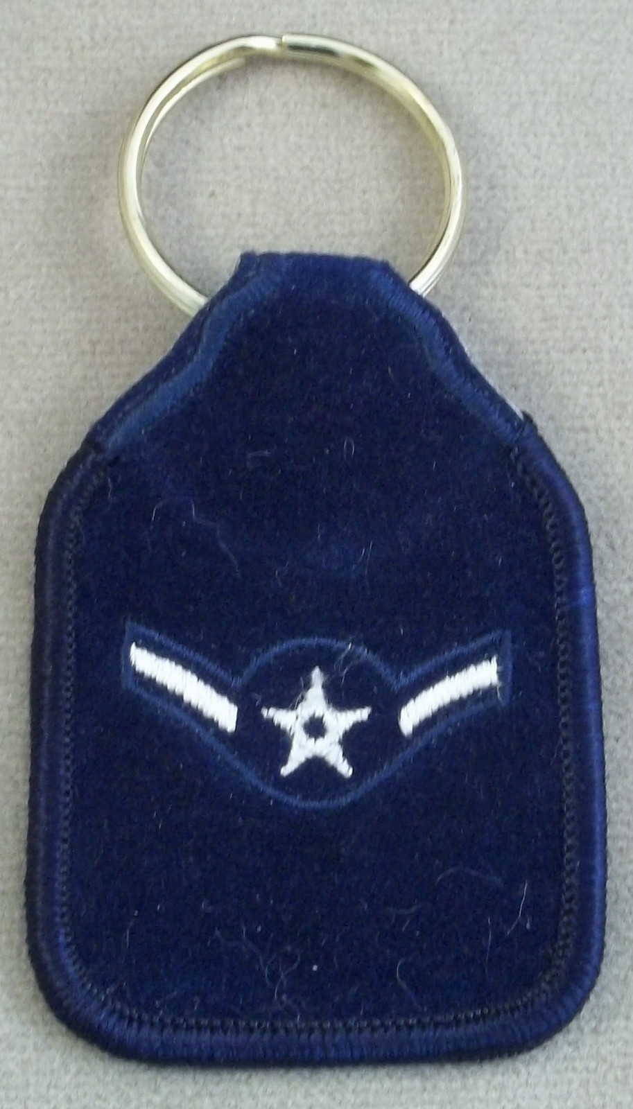 US Air Force Airman E-2 Rank Embroidered Keychain