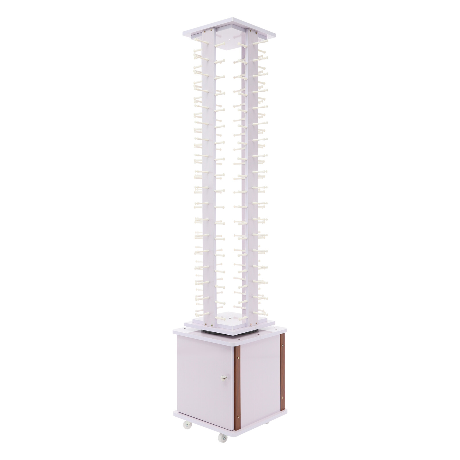 72-Pair Eyeglass Display Rack Floor-standing Rotating Glasses Storage Stand