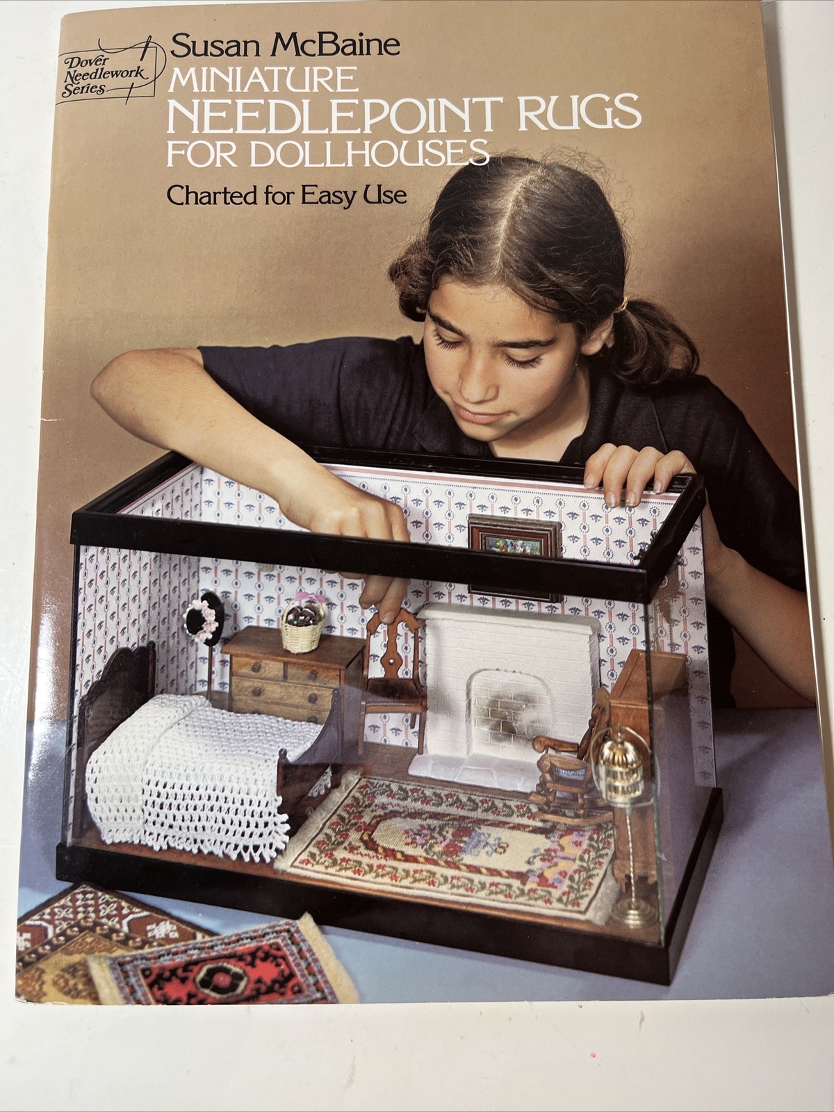 Miniature Needlepoint Rugs for Dollhouses Susan McBaine Patterns Charts Dover