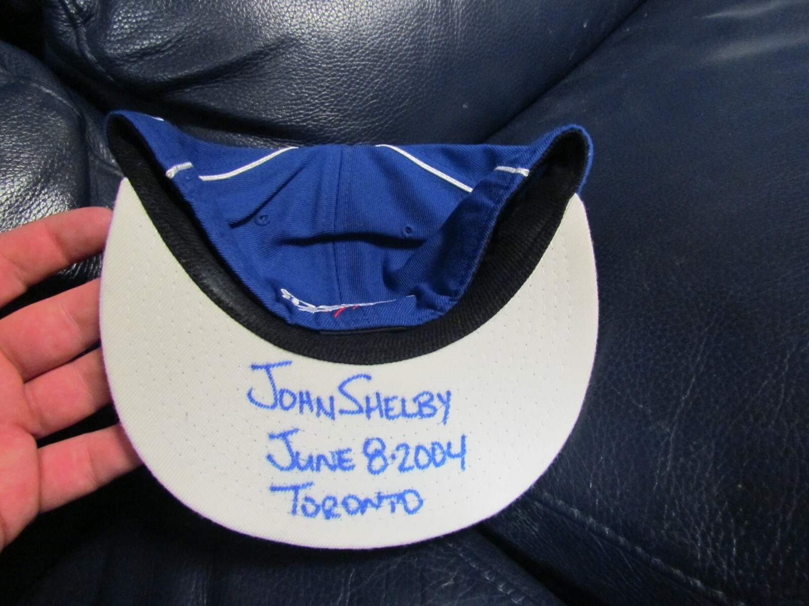 John Shelby Autographed Baseball Hat Cap LA