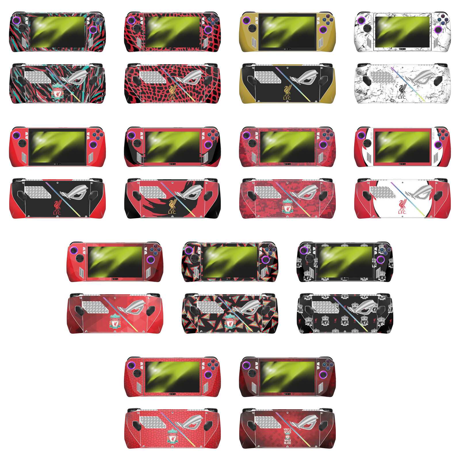 OFFICIAL LIVERPOOL FOOTBALL CLUB ART VINYL STICKER SKIN DECAL FOR ASUS ROG ALLY