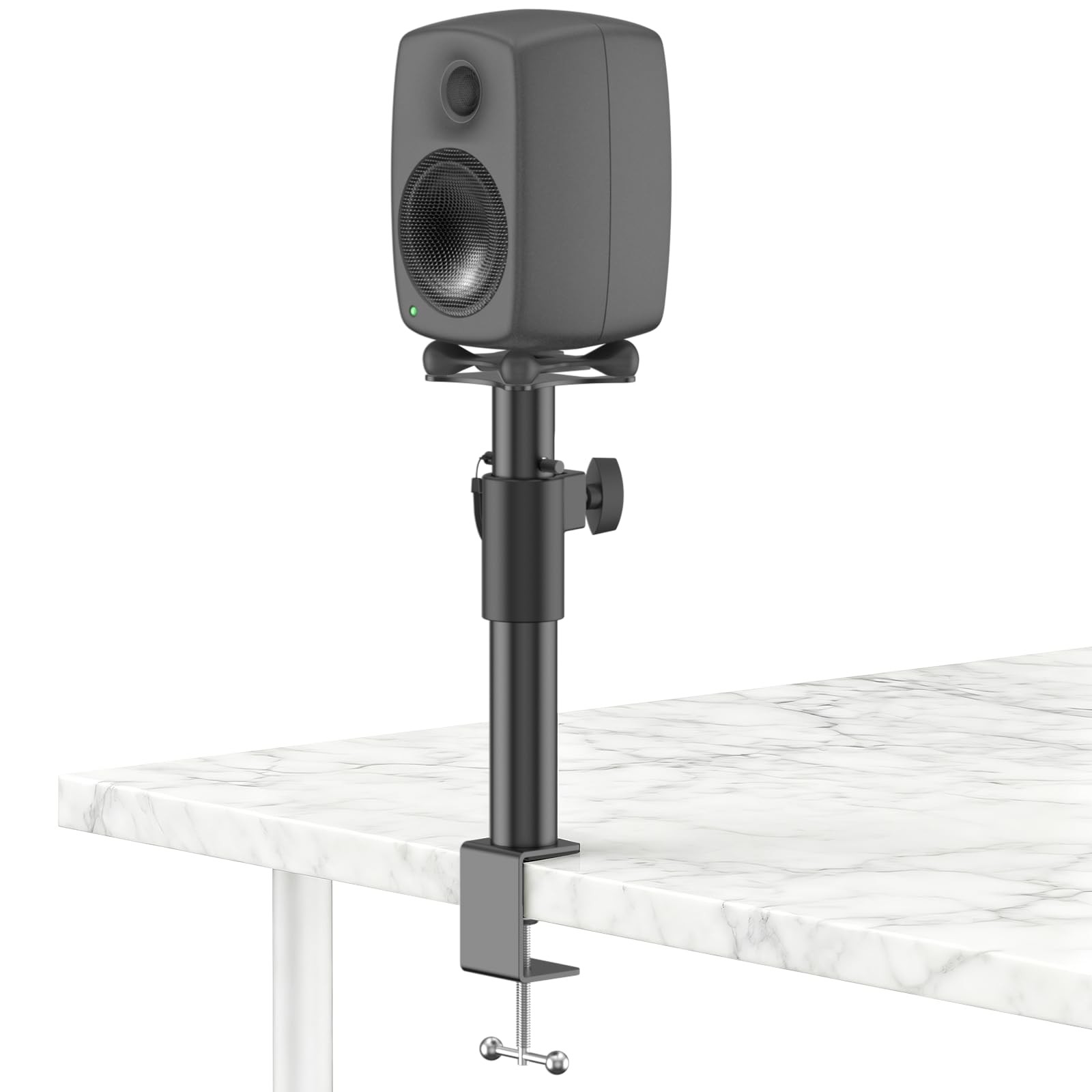 Height Adjustable Clamp-On Desktop Speaker Stands for Genelec G2/8020D/8320A ...