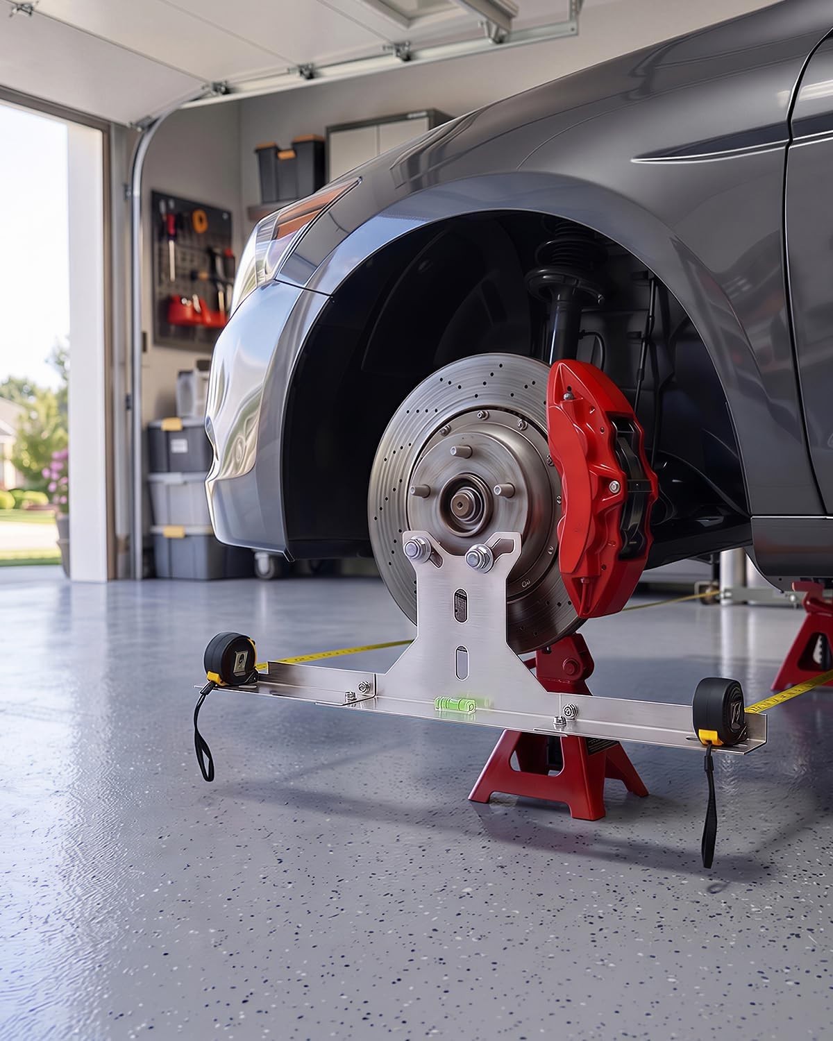 Wheel Alignment Tool for DIY Toe Adjustment, Stainless Steel Toe Alignment Pl...
