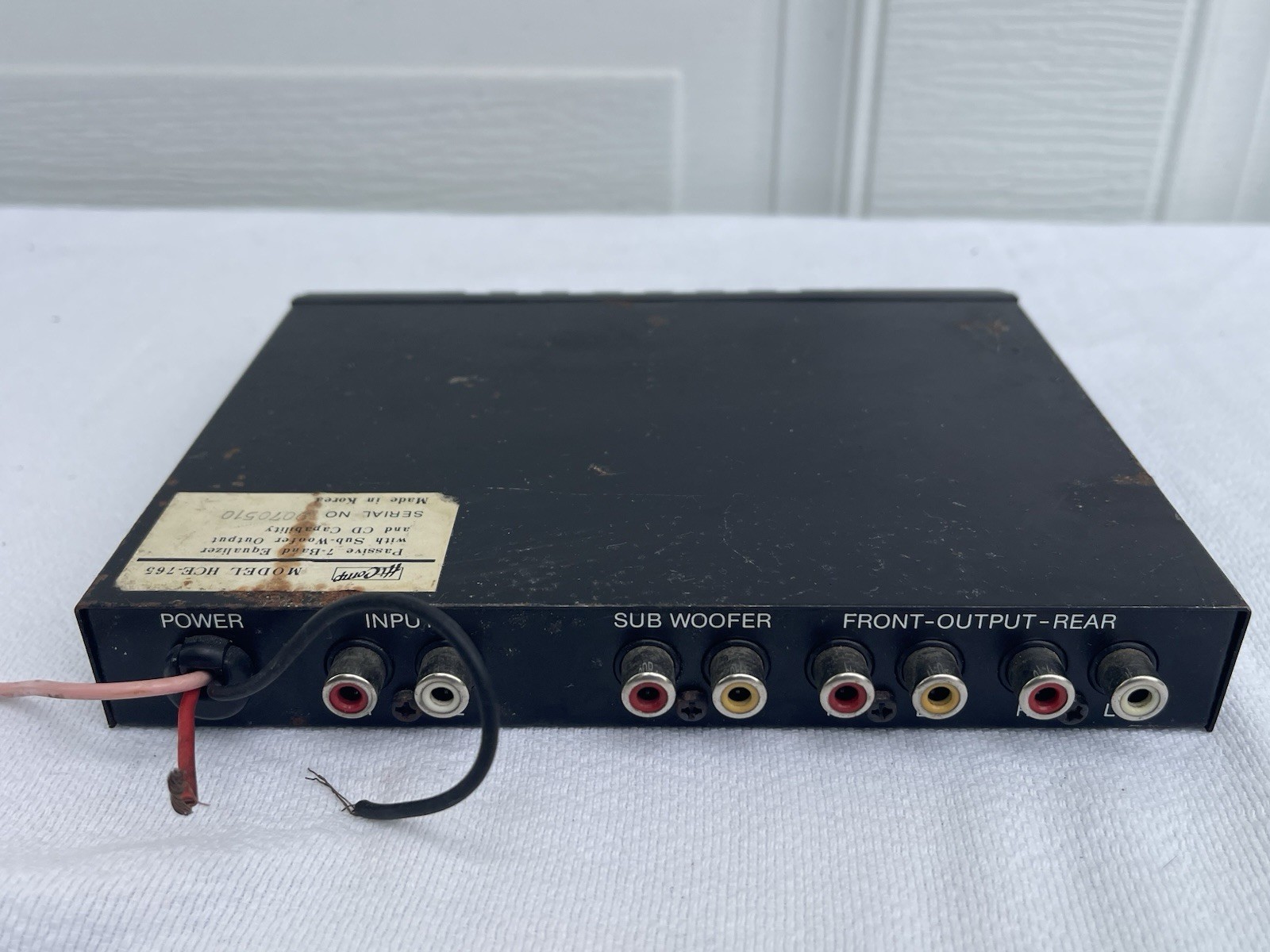 Hi-Comp HCE-765 Passive 7 Band Equalizer With Subwoofer Input & CD Capability
