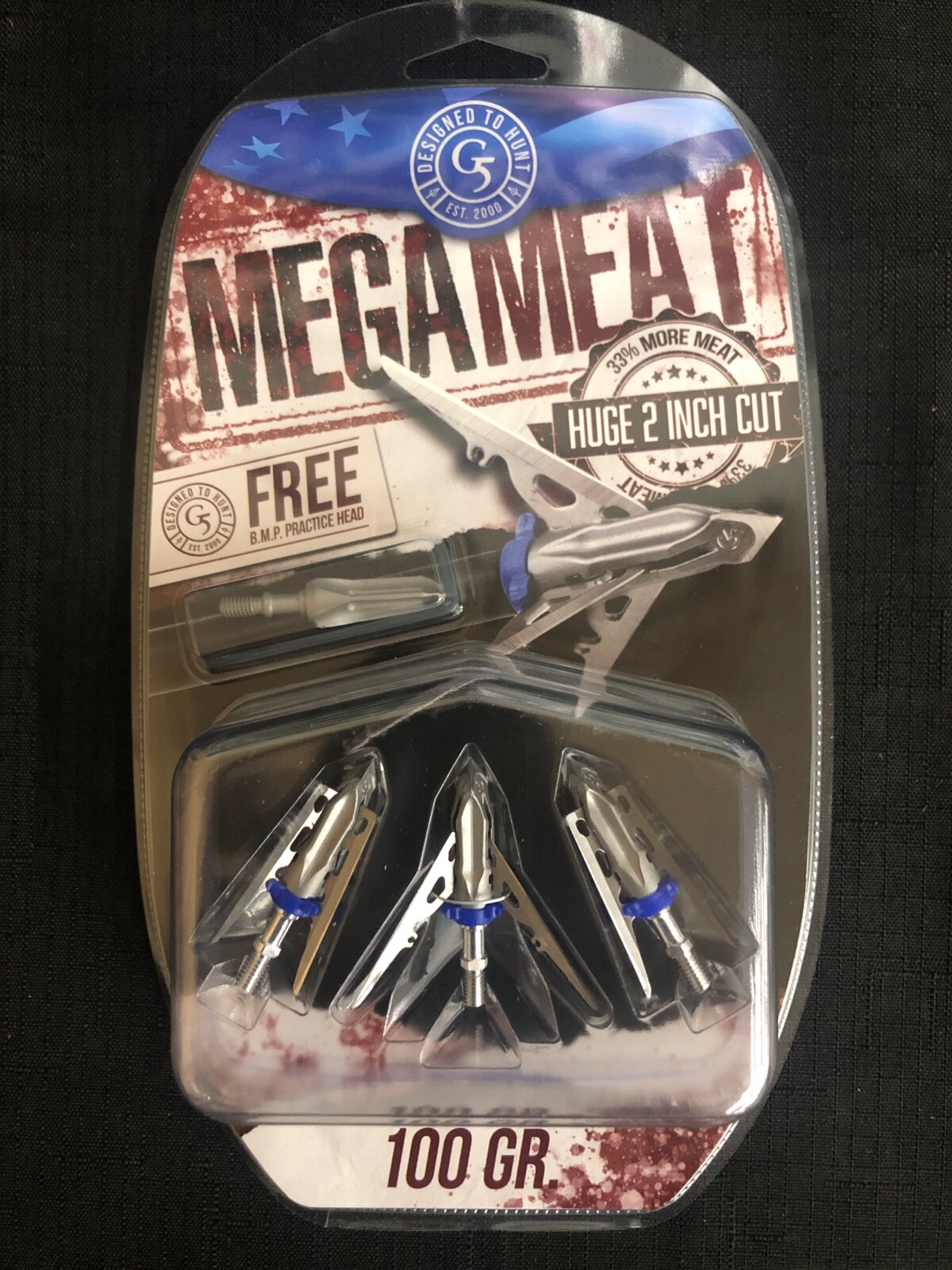 G5 Megameat 100 Grain 2" Expandable Broadhead 3 Pack