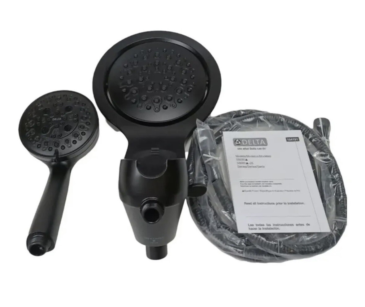 Delta 58680-BL HydroRain H2Okinetic 1.75 GPM Multi Function - Matte Black