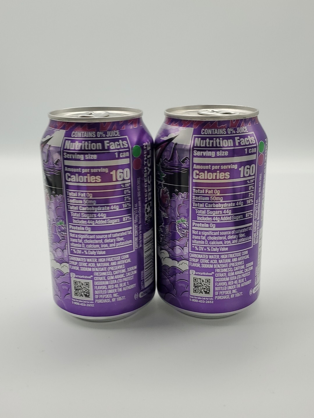 2 Full 2024 Mtn Dew Purple Thunder 12oz Dew Cans Mountain Dew Cans Mt Dew