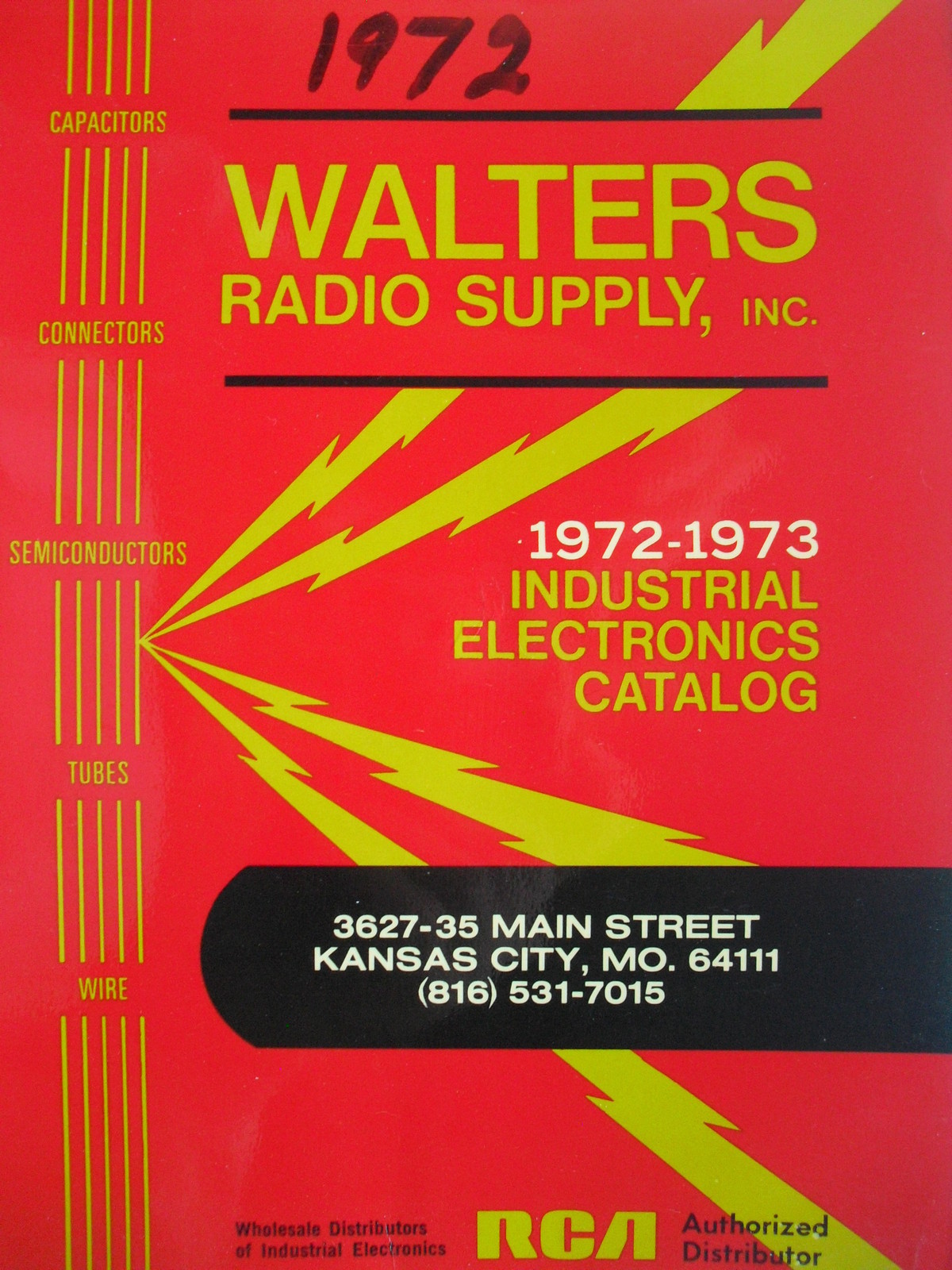 1972-73  WALTERS RADIO SUPPLY, INC  INDUSTRIAL ELECTRONICS CATALOG