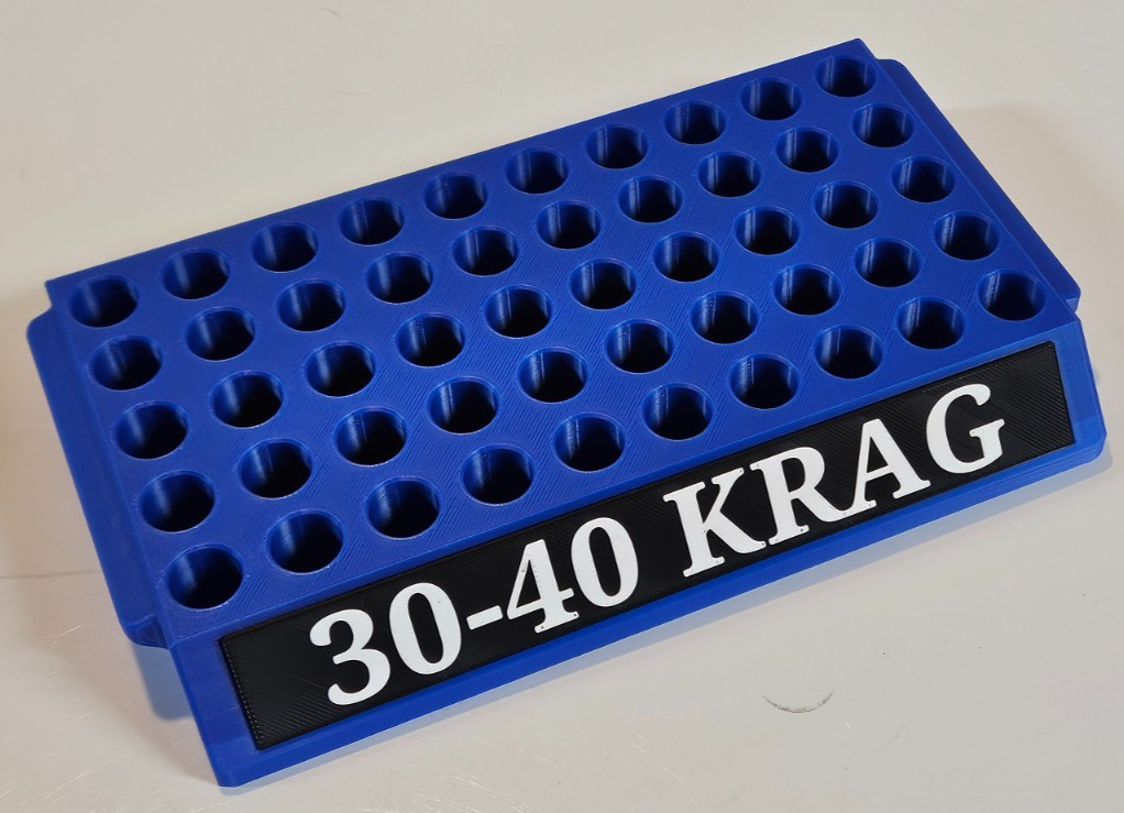 Reloading Tray for 30-40 Krag or similar size - Select Color