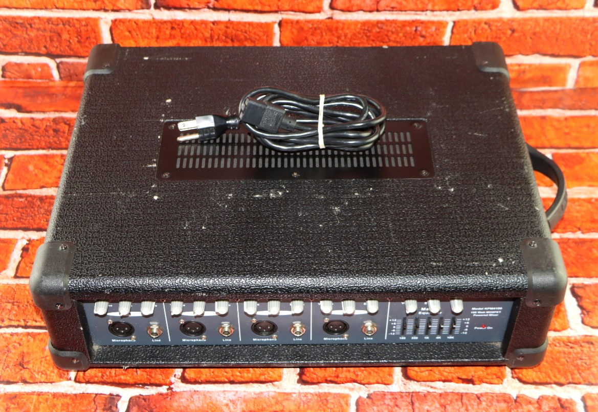 KUSTOM KPM4100 100 WATT MOSFET POWERED MIXER Tested