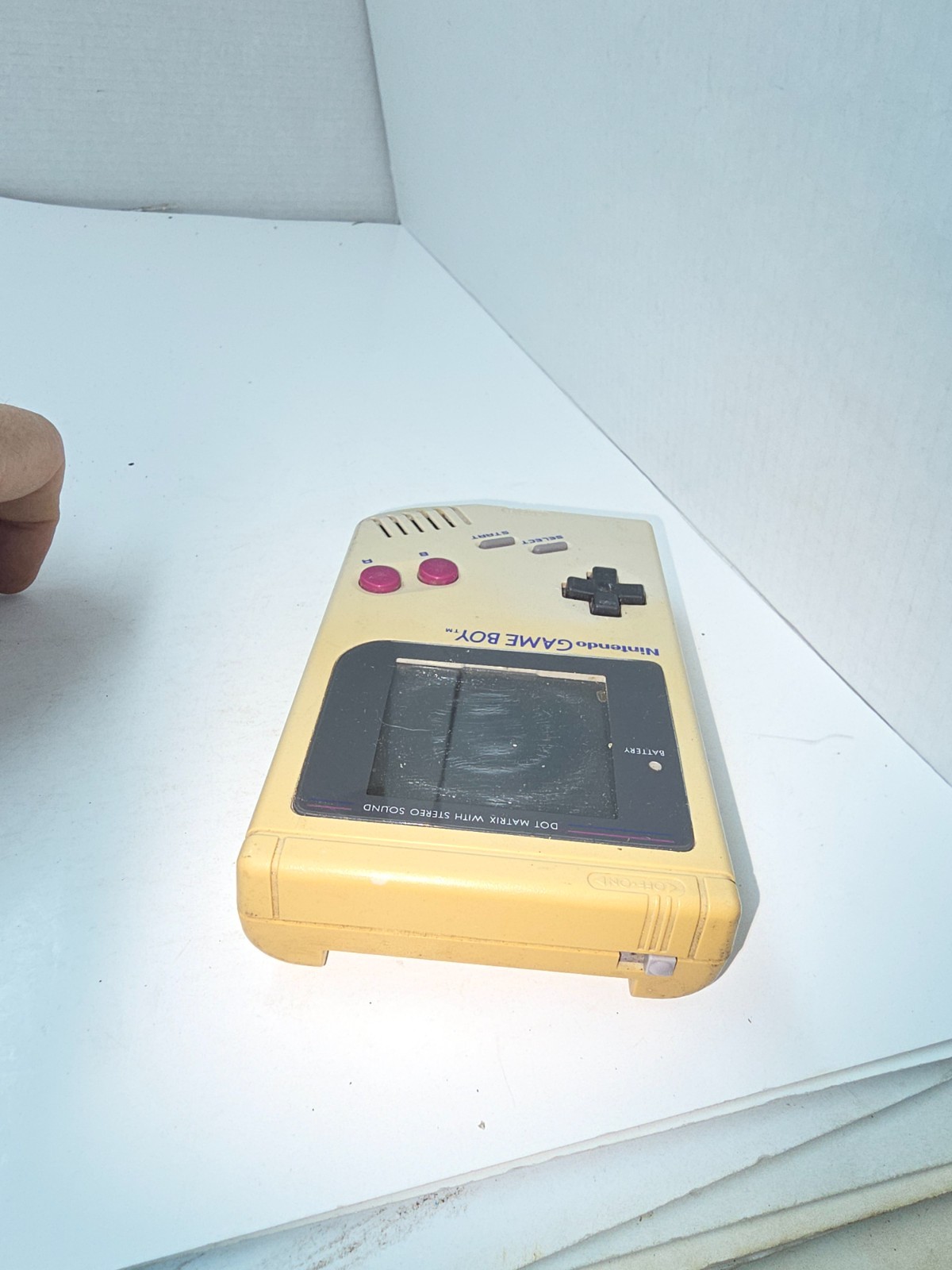 Powers On & works Gameboy Original DMG-01 Console needs new LCD #E4