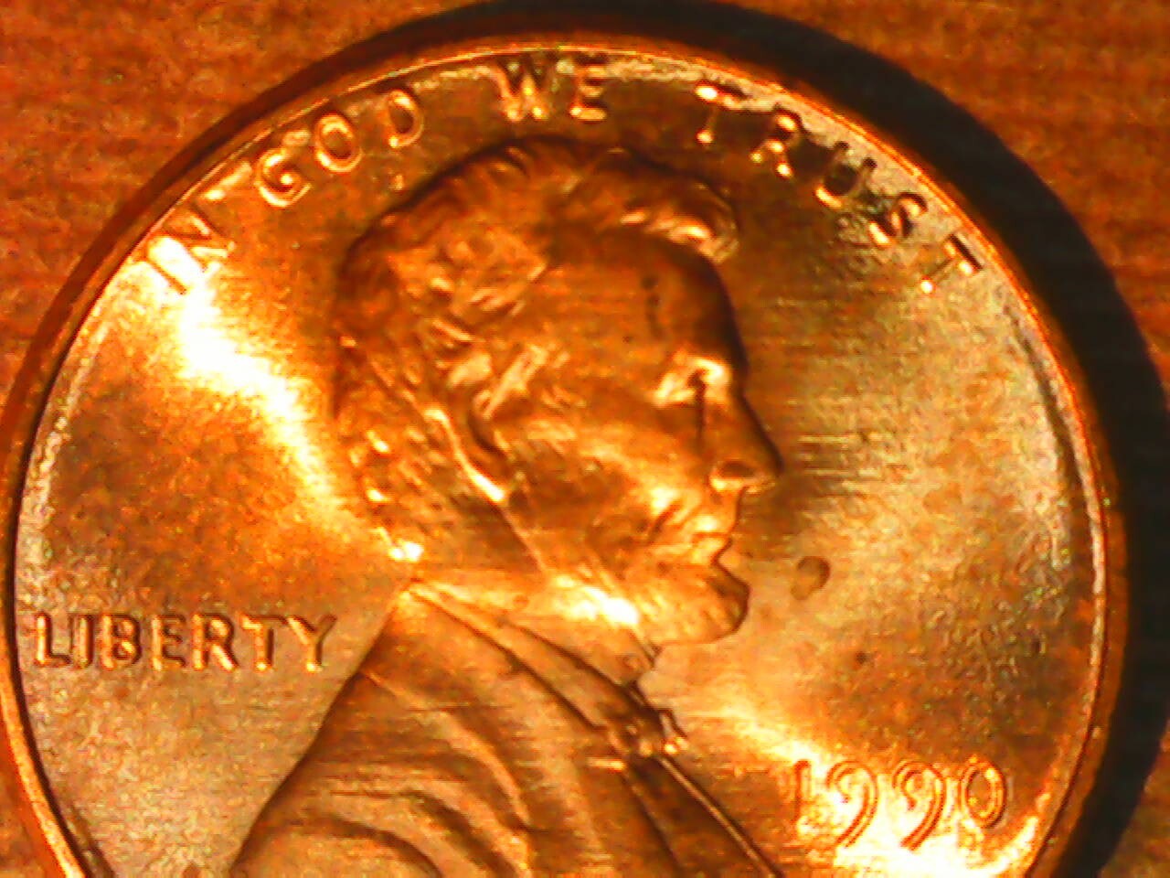 1990 Penny Die Crack Reverse