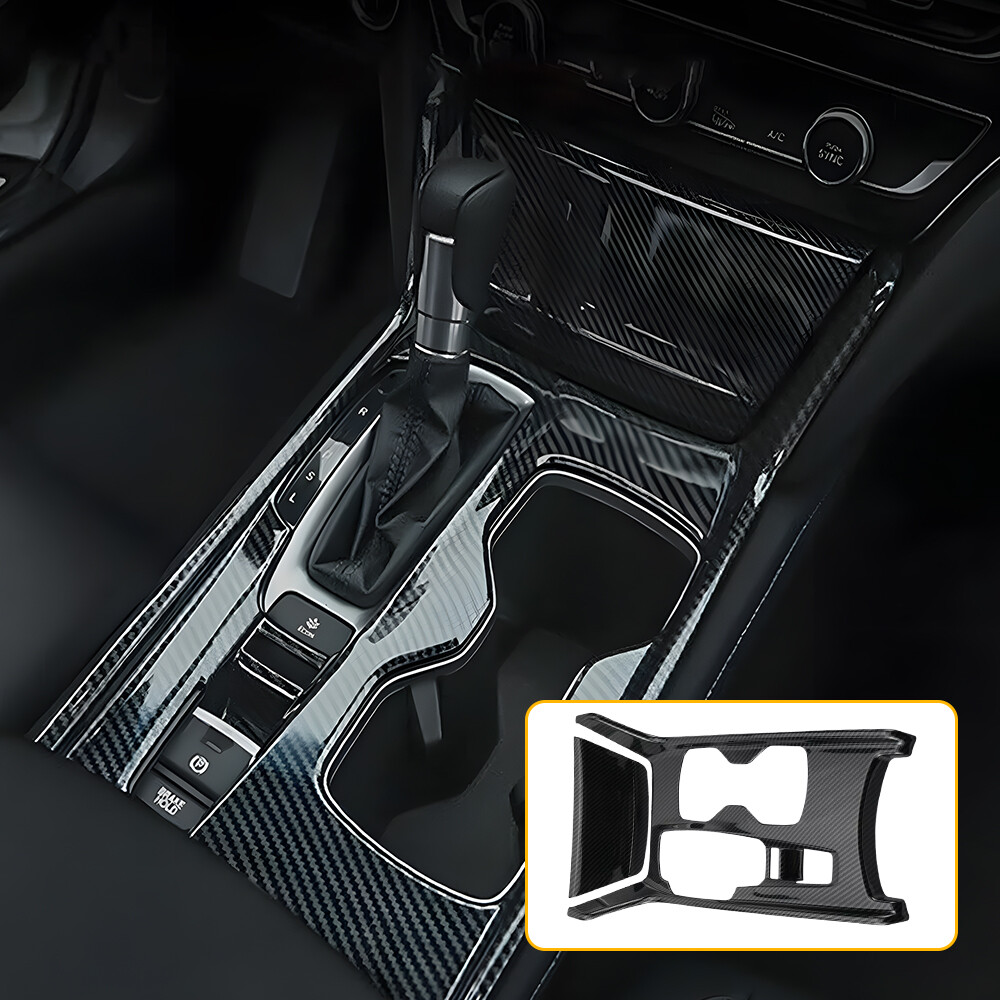 Carbon Fiber Interior Gear Shift Panel Frame Cover For Honda Accord 2018-2022 H