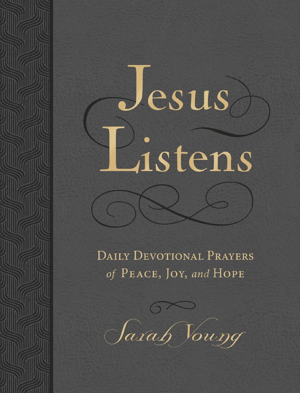 Jesus Listens, Large Text Leathersoft, Charcoal, with Full Scriptures: Daily...