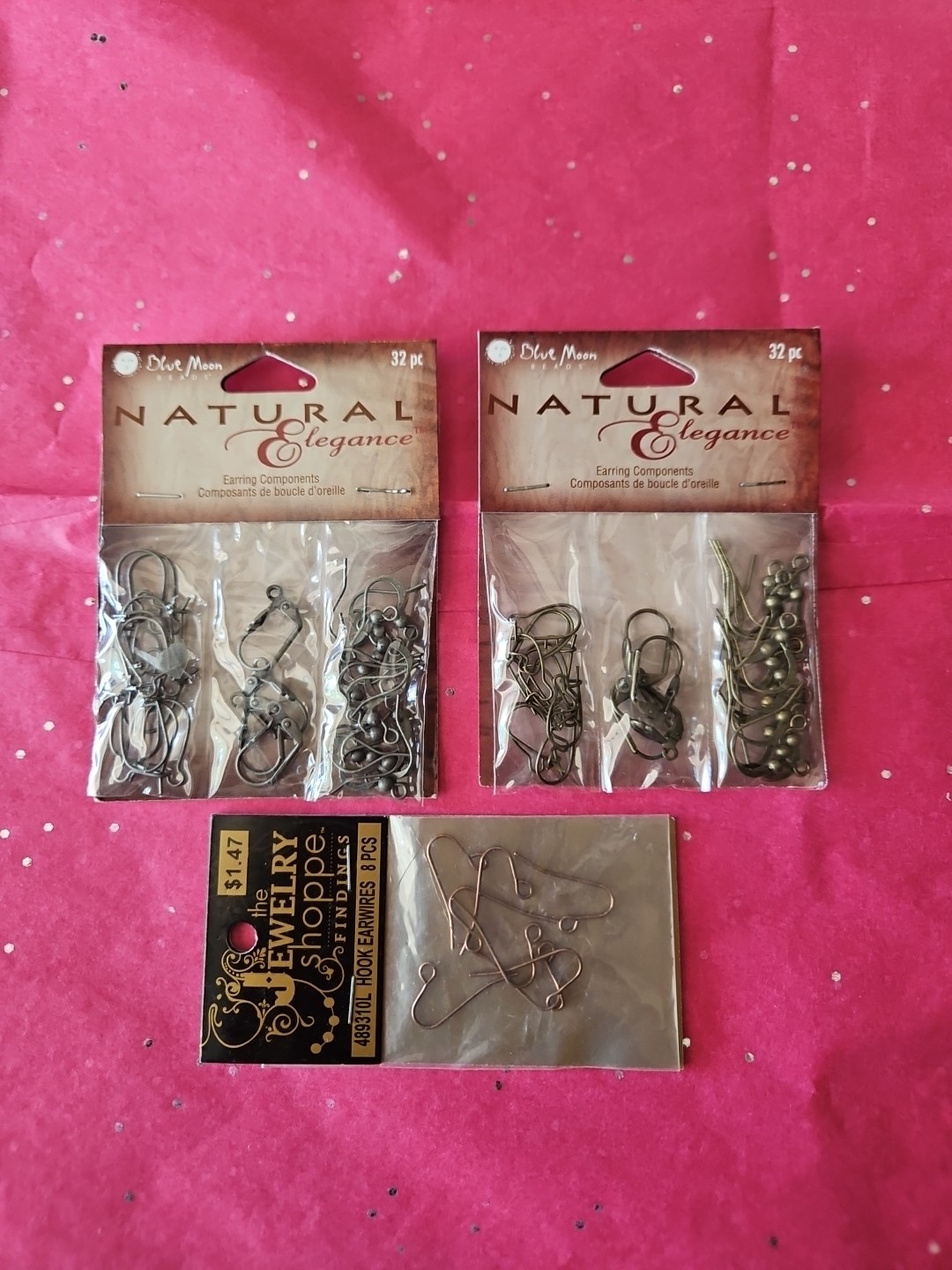 Natural Elegance Earring Components Hook Jewelry