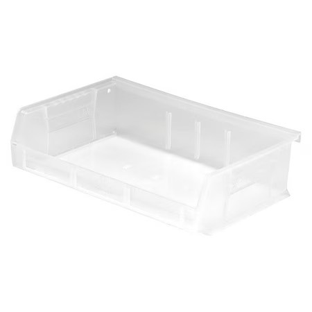 Quantum Storage Systems Qus236cl Hang & Stack Storage Bin, Polypropylene,