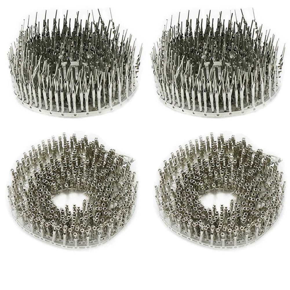Cermant 200 Pairs 2.54mm 18-24awg Male 200pcs male and female, Silver
