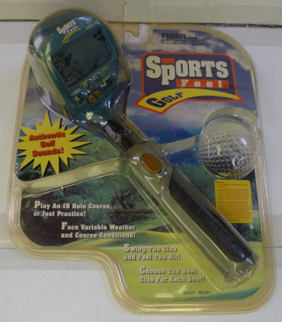 Sports Feel Golf Handheld Game by Tiger 1998 NOS NEW 66-001