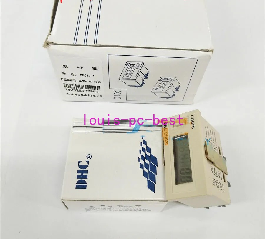 QTY:1 New For DHC ultra-small timer DHC3L-1 electronic timer 999999.9H