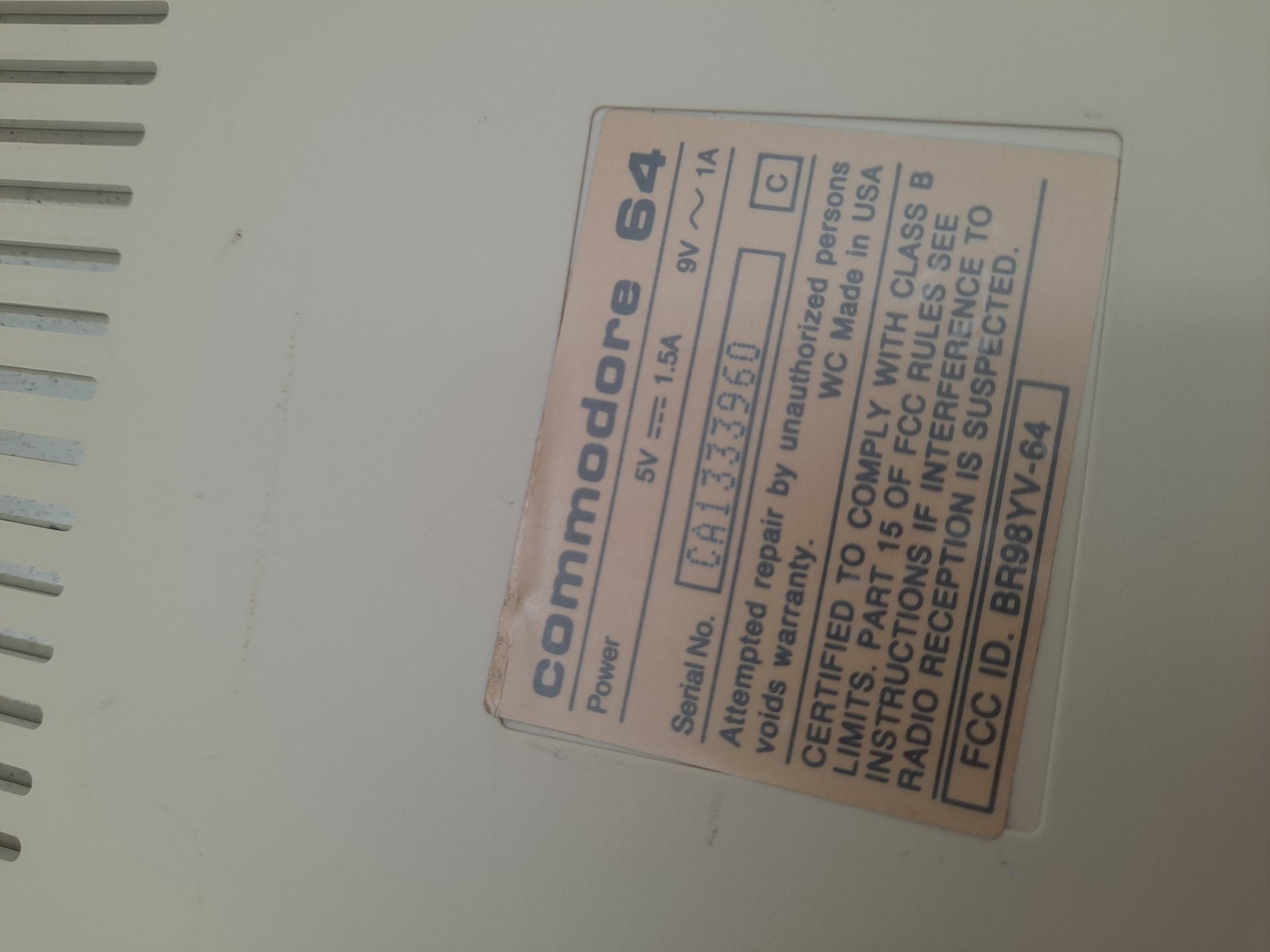 Lot 2 Commodore 64 C C64 Computer Consoles Tested No Accessory see Video