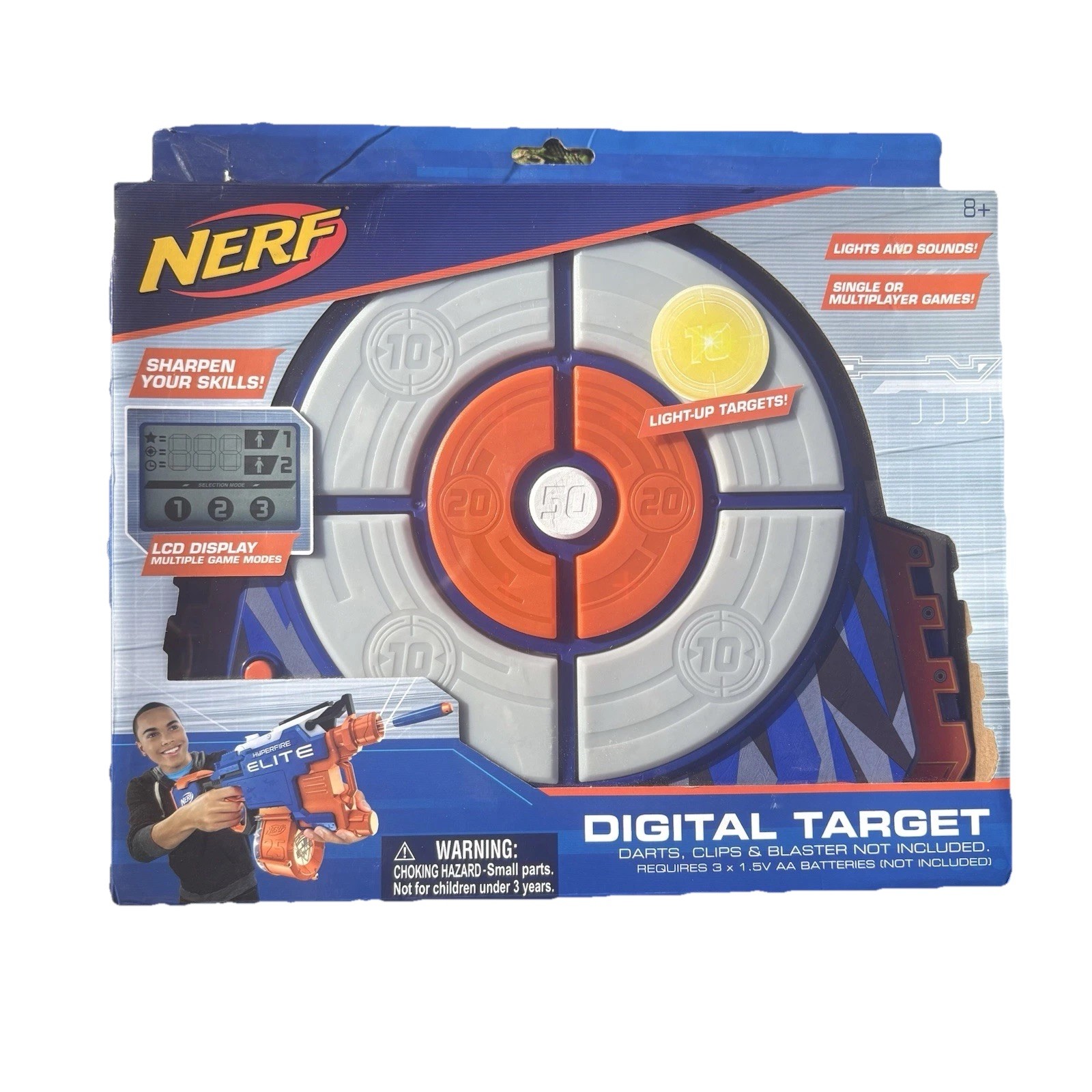 Nerf Digital Target Blue/Orange | Brand New | Open Box