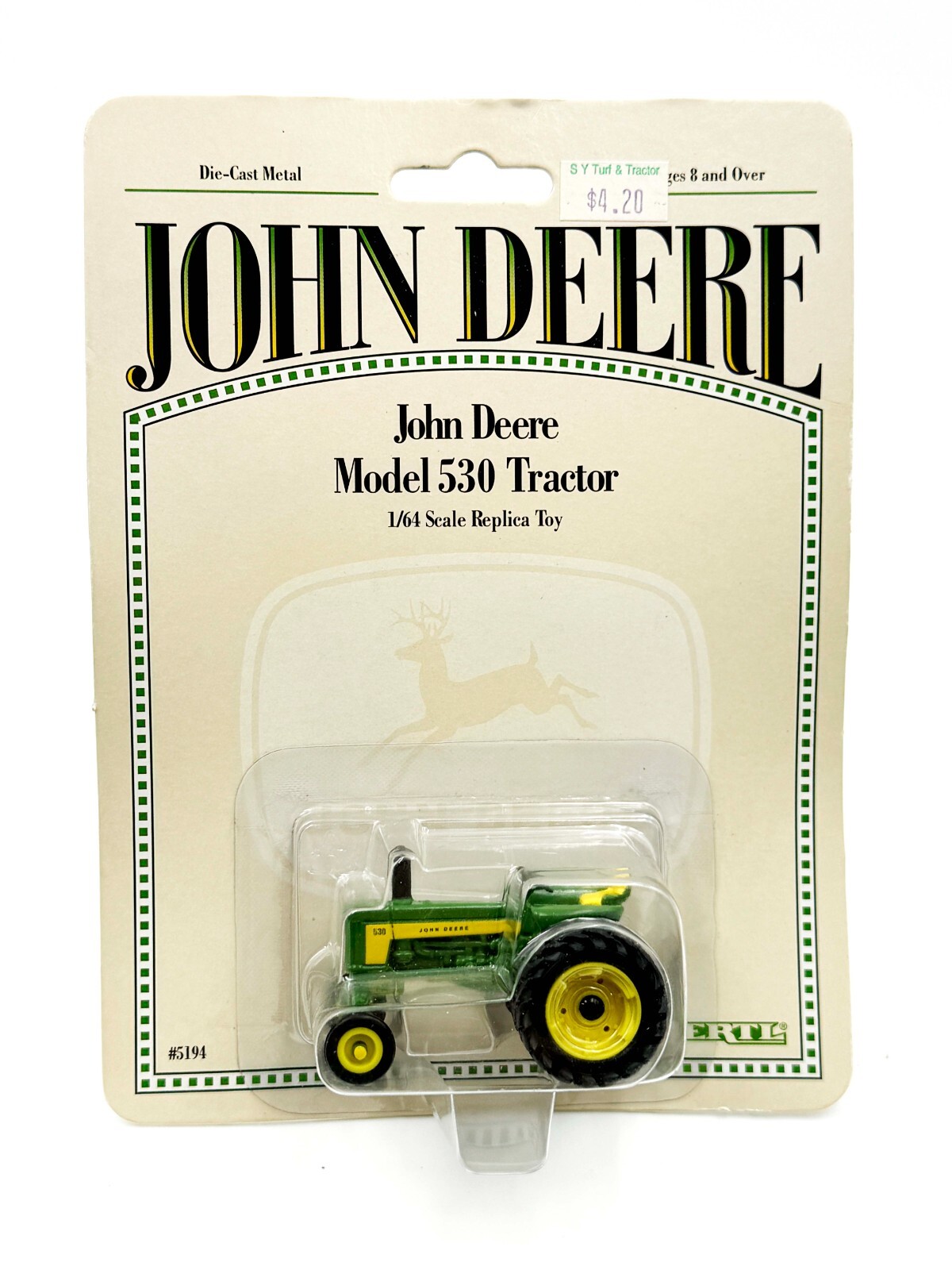 1/64 John Deere 530 Wide Front Tractor With Duals On One Side