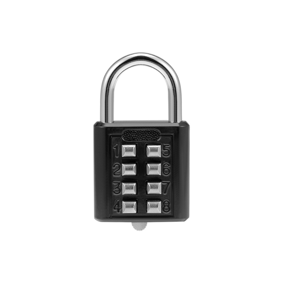 8-Digit Combination Padlock Push Button Lock for Locker Cabinet Black