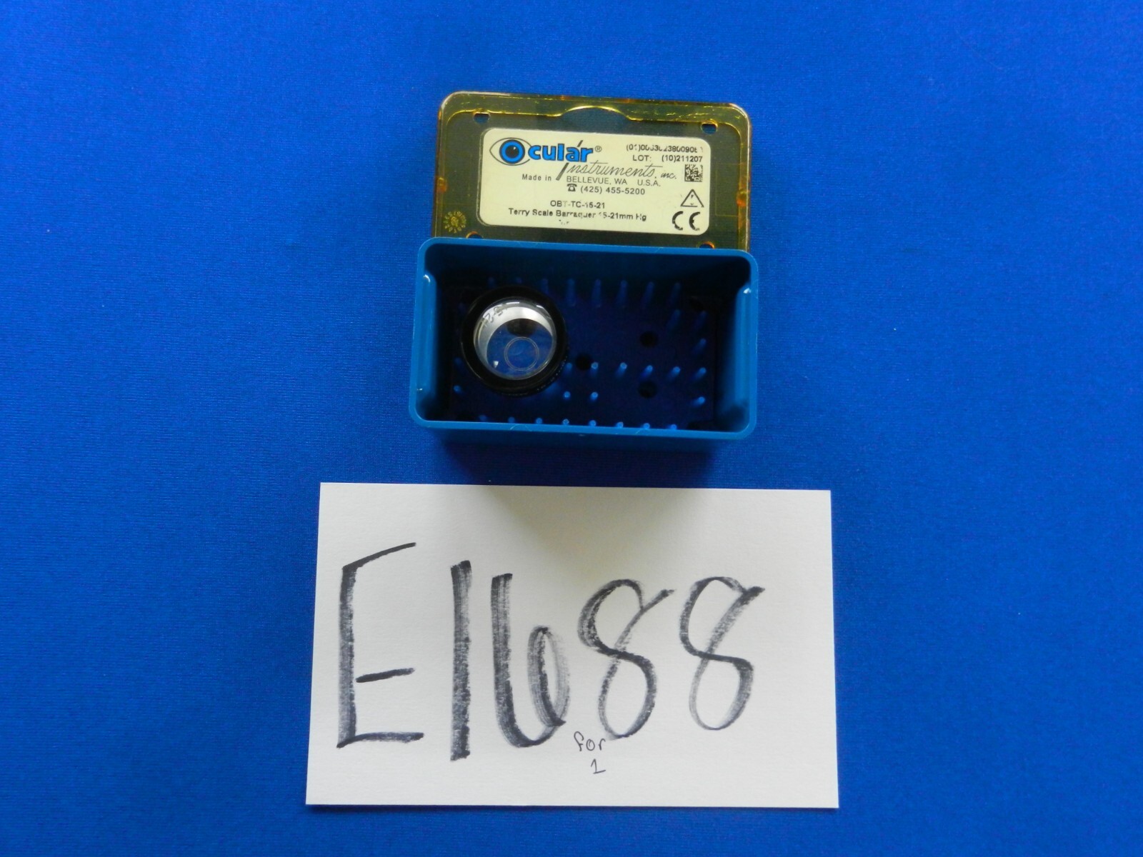 E1688 Ocular Surgical Barraquer 15-21mm Tonometer OBT-TC-15-21