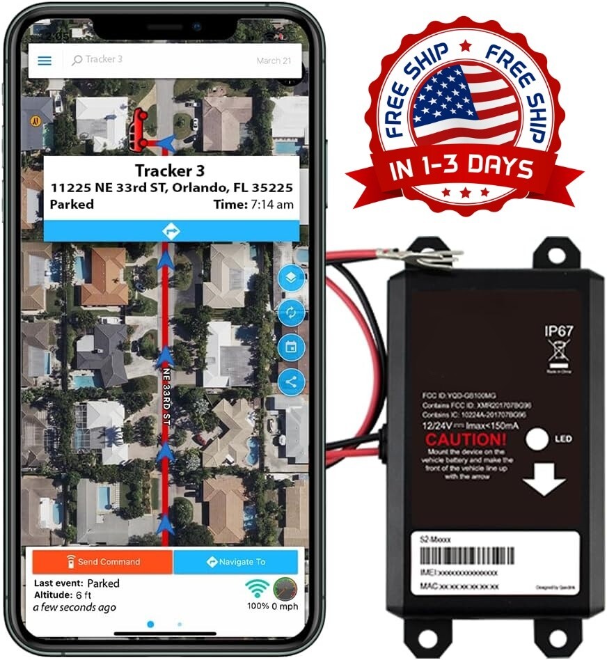 Rastreador GPS para Carro Autos Vehiculos Localizador Seguimiento TIEMPO REAL US