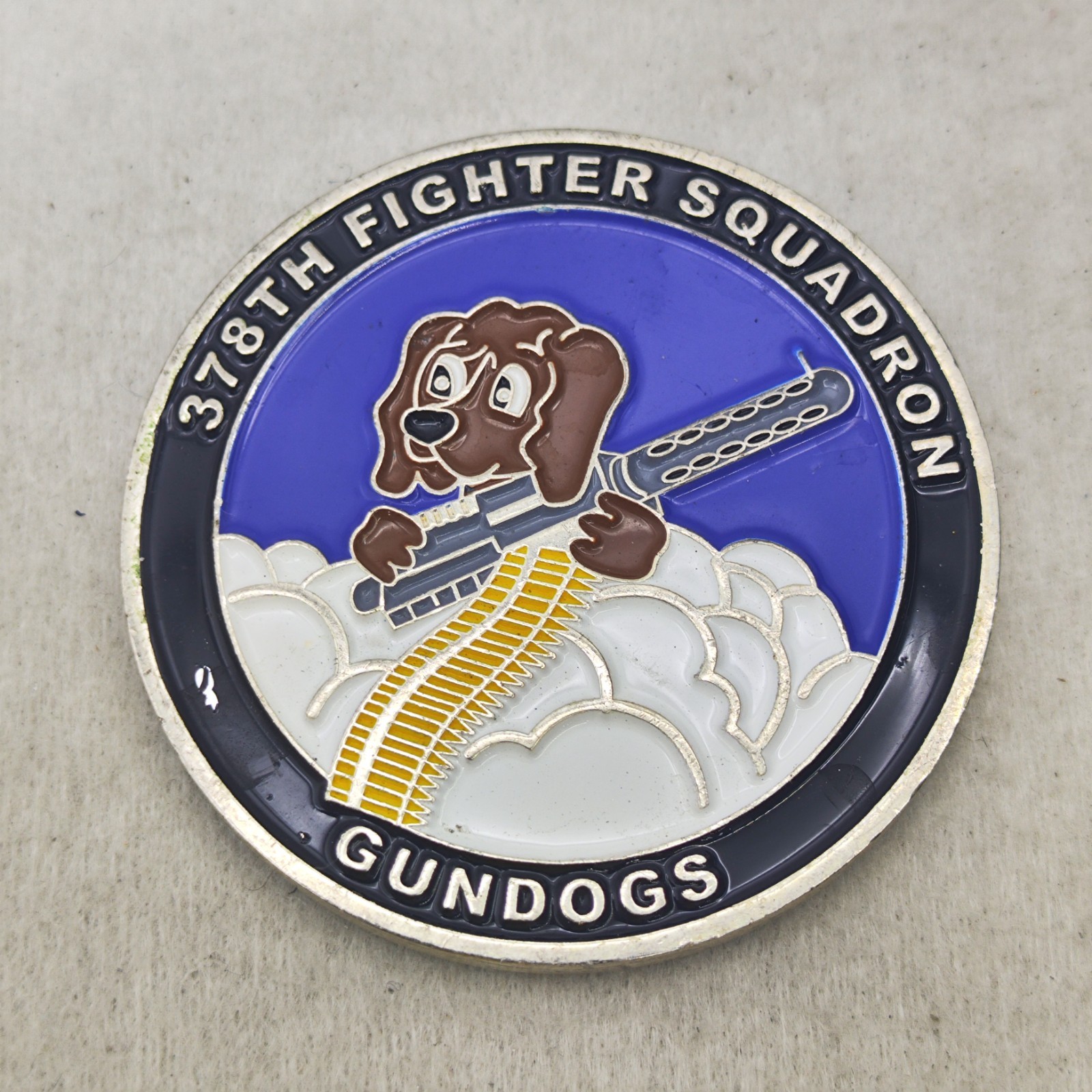 378th Fighter Squadron Gundogs Total Force Integration Challenge Coin