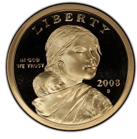 2008-S Sacagawea Dollar - Gem Proof DCAM X-565