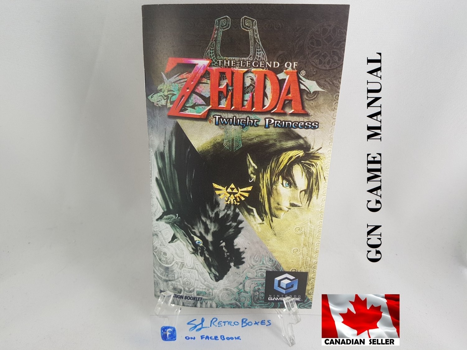 MANUAL GCN - LEGEND ZELDA TWILIGHT PRINCESS - Gamecube 'Replacement' Instruction