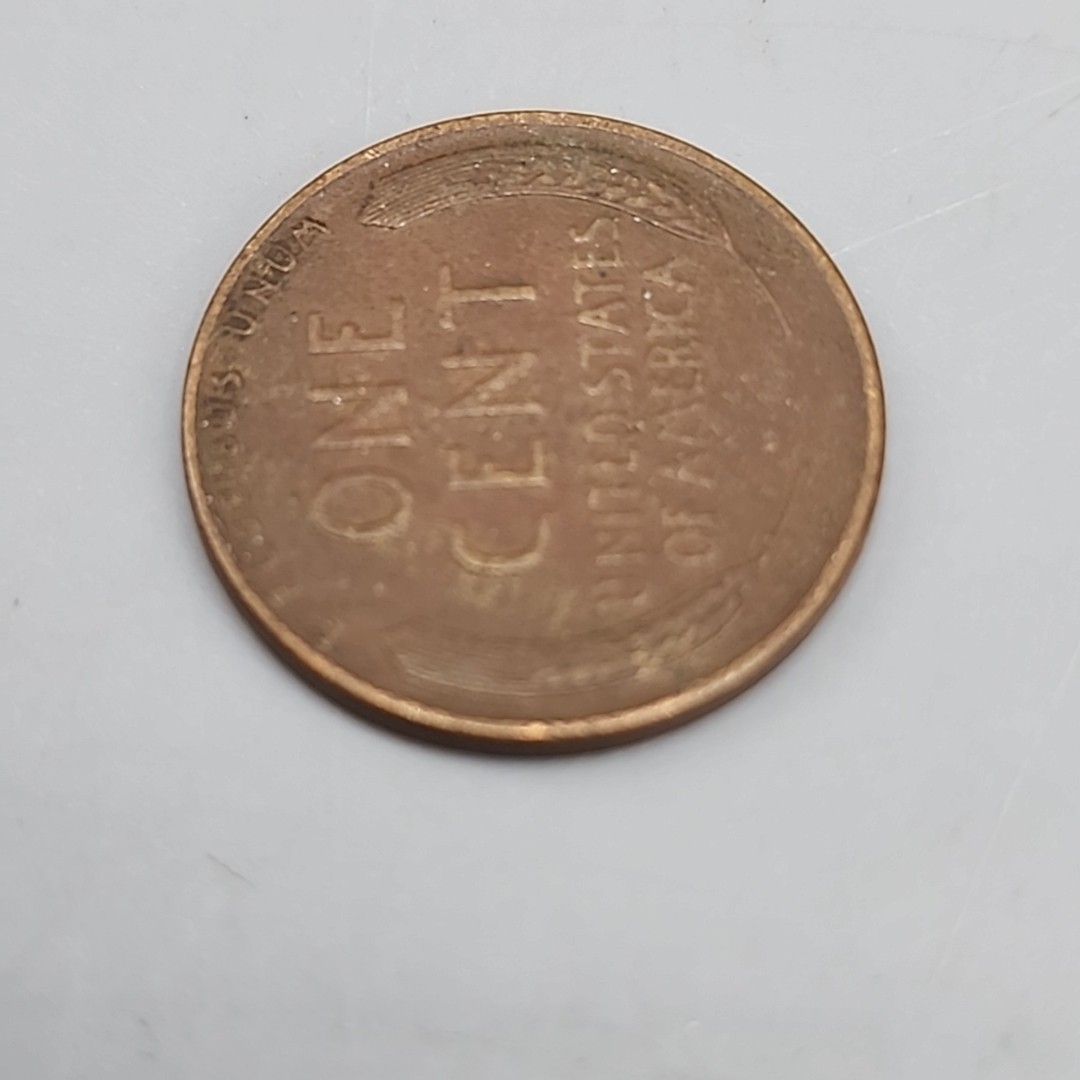 1929 Lincoln Wheat Cent Penny Delamination Error Coin