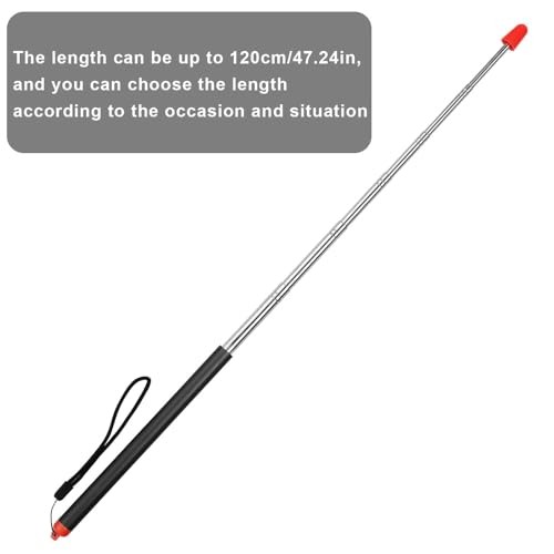Telescopic Teachers Pointer Stick Retractable Teaching Pointer, 47.24in