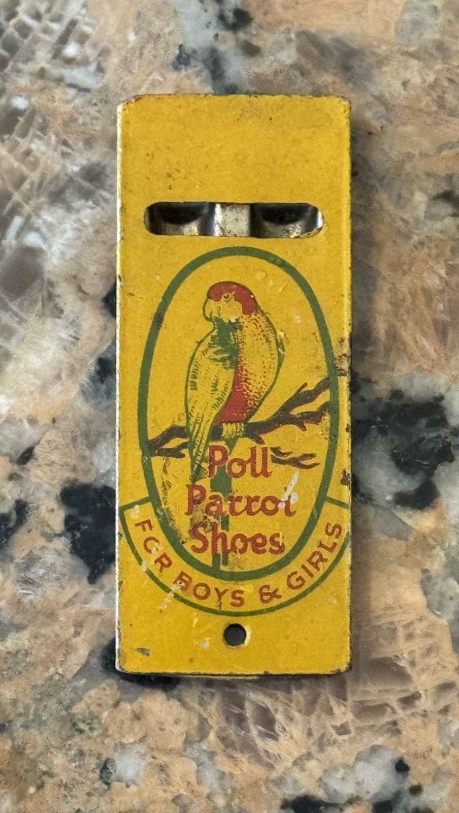 1930’s Poll Parrot Shoes Advertising Whistle Kids Shoe Store Pre-war