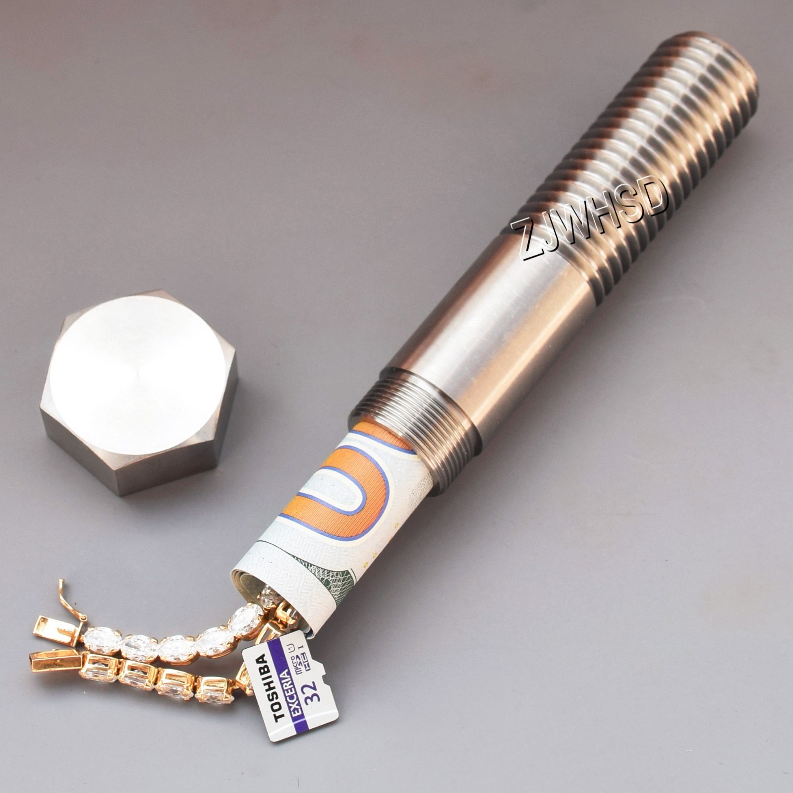 Titanium M20 Bolt Hidden Storage Spy Secret Safe Diversion Concealment Cold War