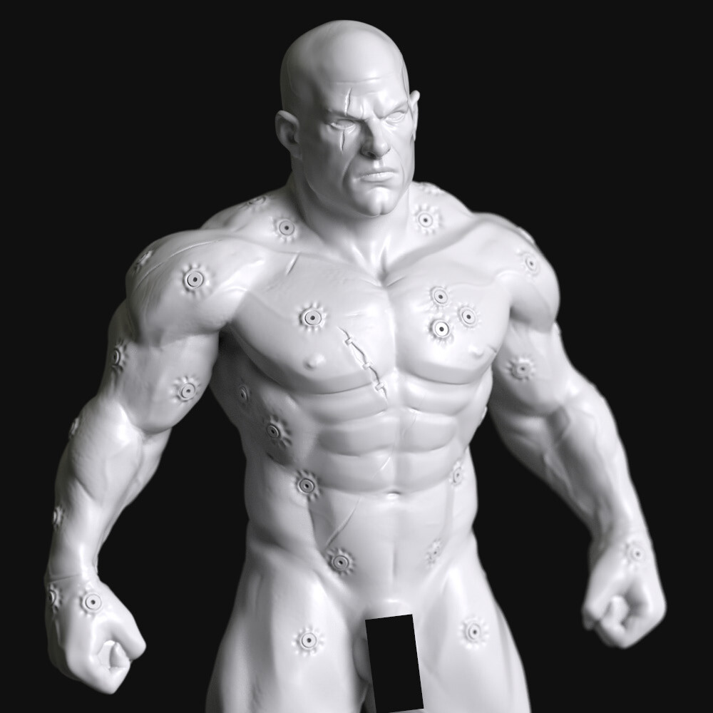 Gene-forged Marine without Armour 01a - 28mm Scale Resin Mini by Manufaktura