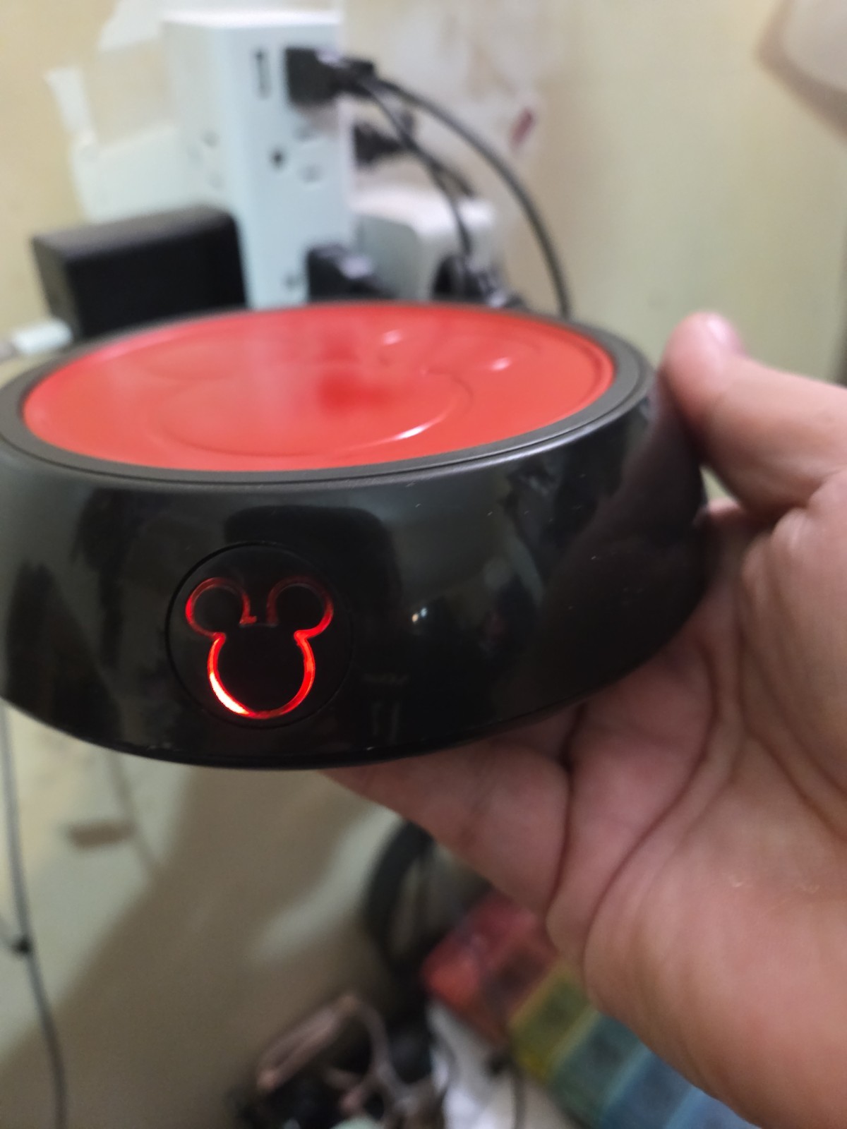 Working Mickey Mouse Disney Mug Warmer Tested Coffee Tea Winter Office Red