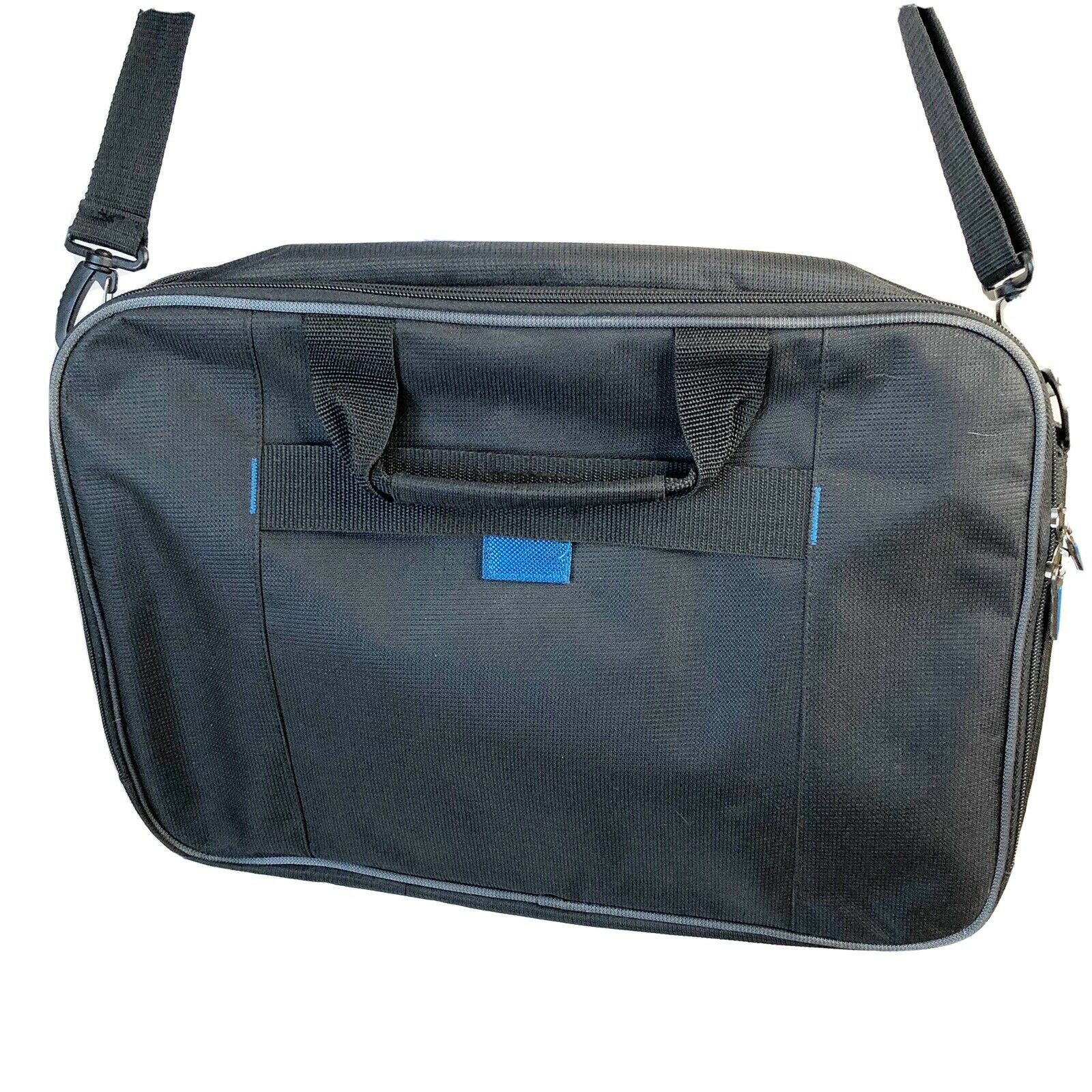 Solo Laptop Bag Crossbody Messenger Black Multiple Pockets Tablet travel 12 X 16