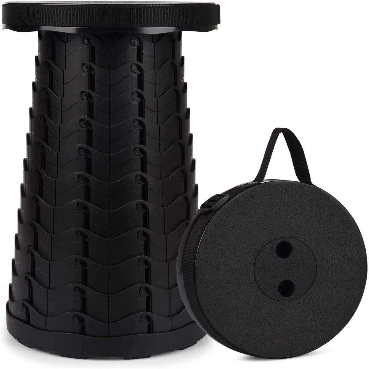 Retractable Folding Stool Portable and Adjustable Seat for Outdoor & Travel NEW.
