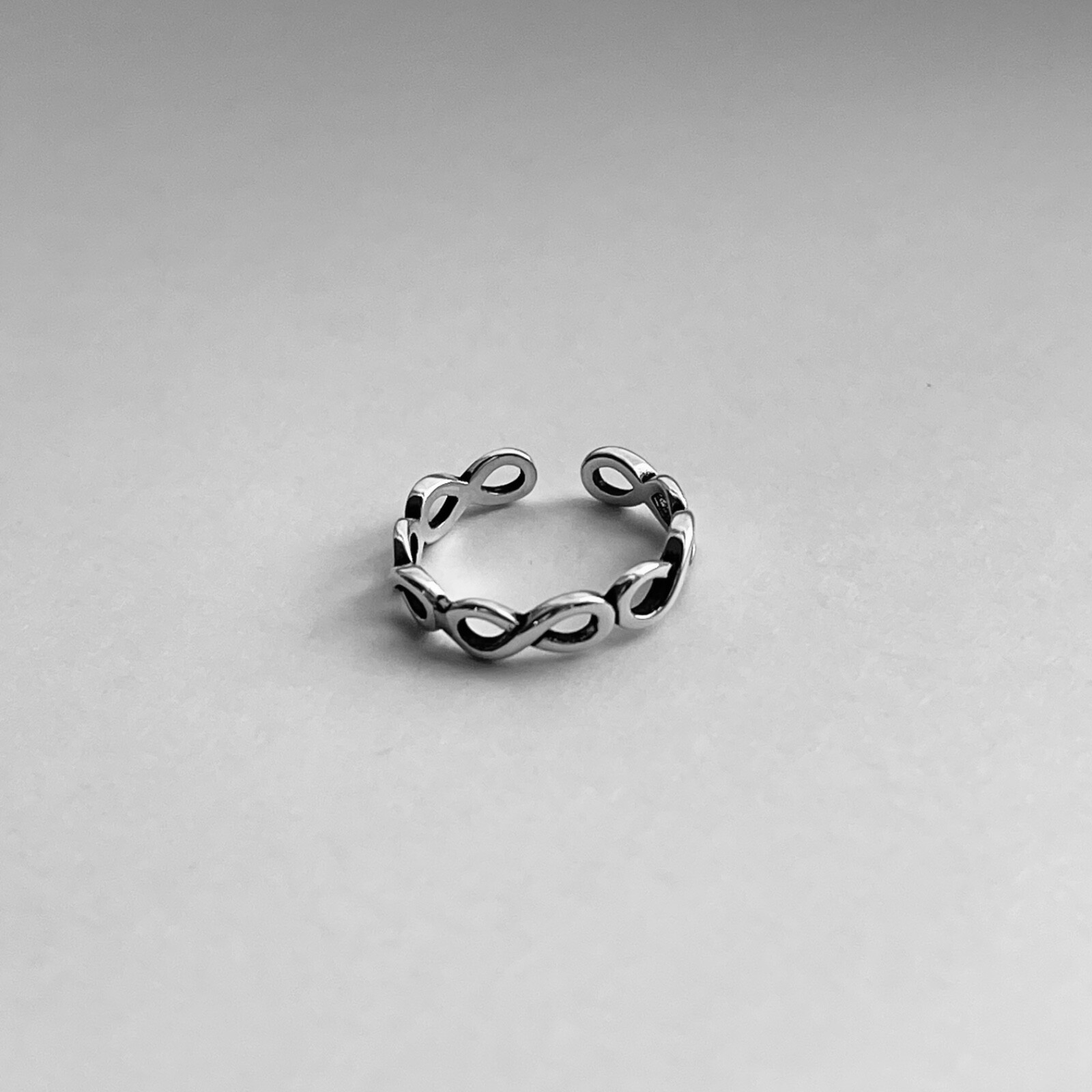 Sterling Silver Eternity Infinity Toe Ring, Silver Ring, Love Ring