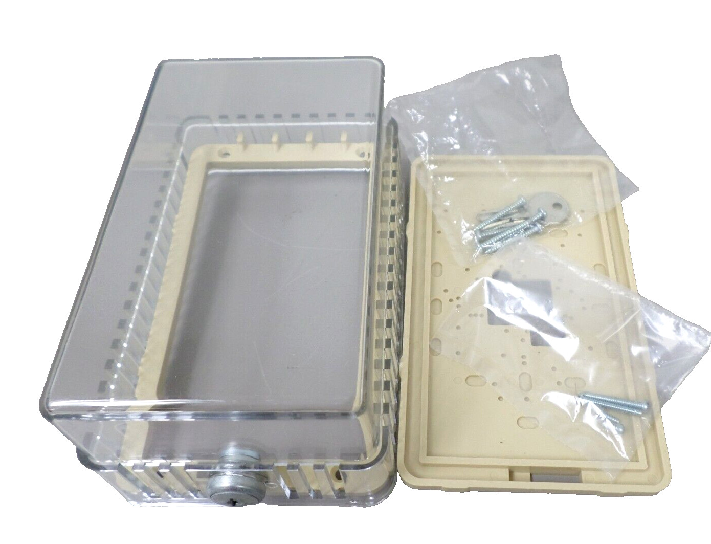 WHITE-RODGERS DIVISION F29-0143 Locking Thermostat Guard w/ Mounting Plates