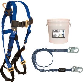 FallTech 9500Z Starter Kit with 7015 Harness 6' Shock Absorbing Lanyard &