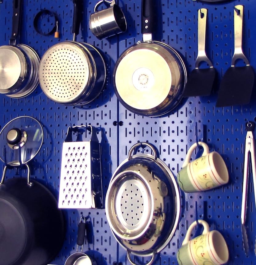 30-P-3232BU Blue Metal Pegboard Pack