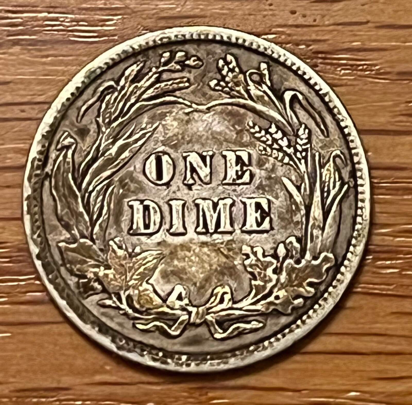 1907 Barber Dime, choice XF, nice grade
