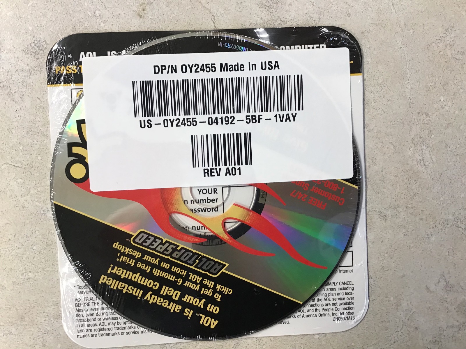 New AOL Top Speed Think Fast CD DP/N:0Y2455