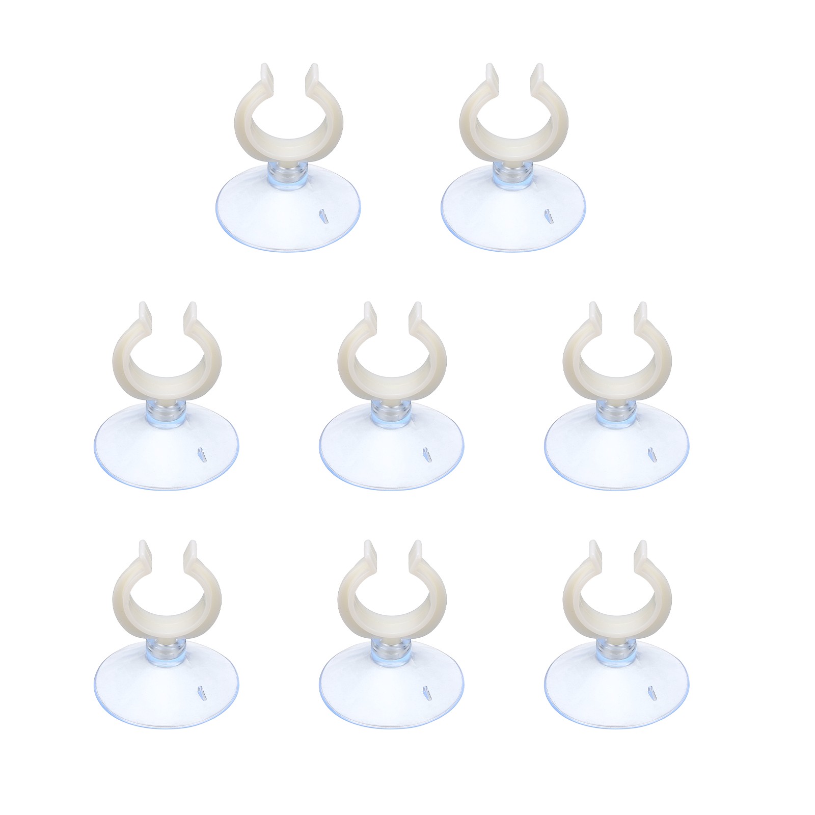 8Pcs Aquarium Suction Cups for 0.9" Fish Tank 23x45MM Clear