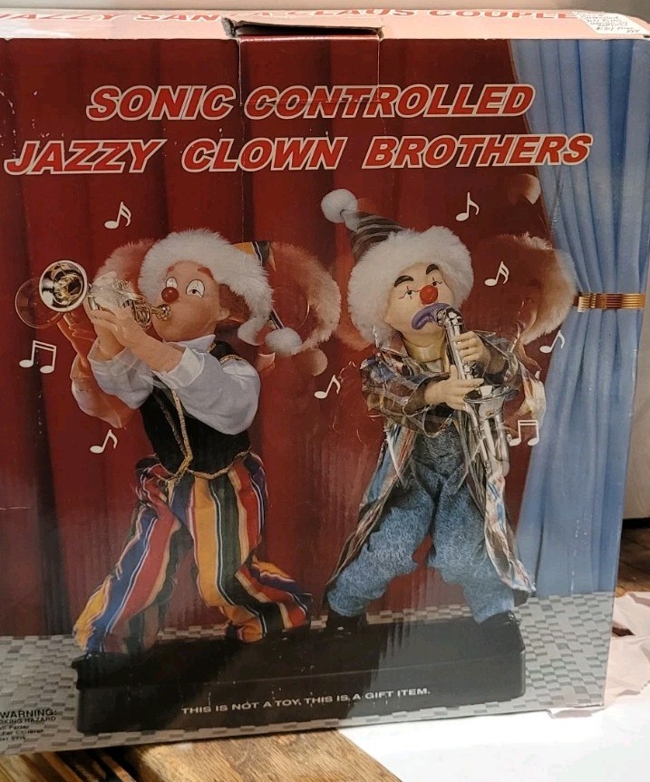 Vintage Sonic Controlled Jazzy Clown Brothers "Works" Saxophone And Trumpet