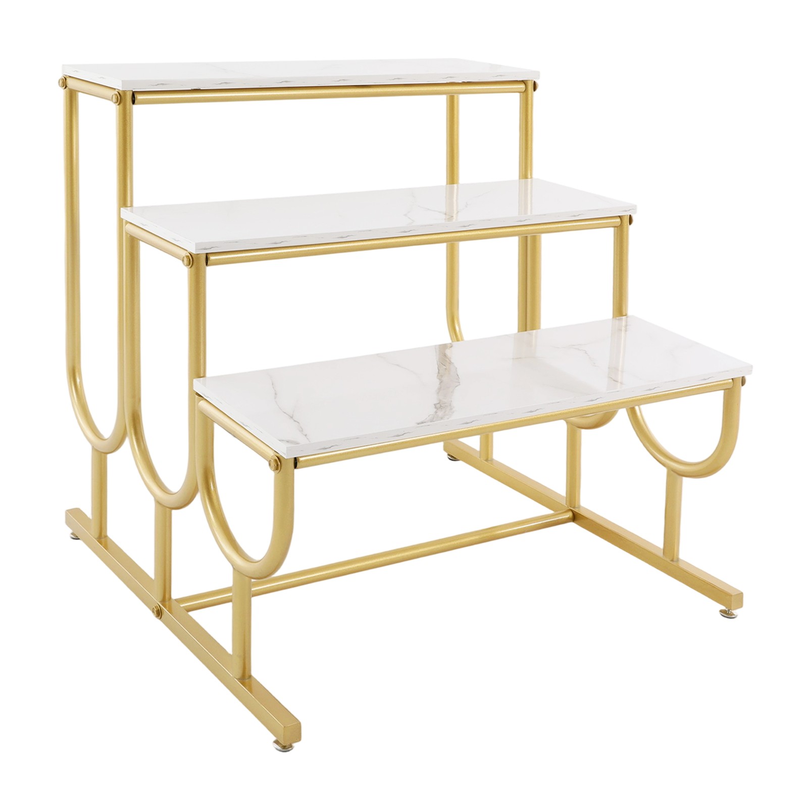 Shoe Display Table, 3 Tier Heavy Duty Display Stands, Standing Display Shelf