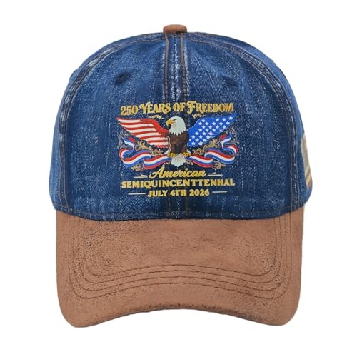 250th Anniversary Retro Vintage Baseball Hats Golf Caps for Men Women Gifts